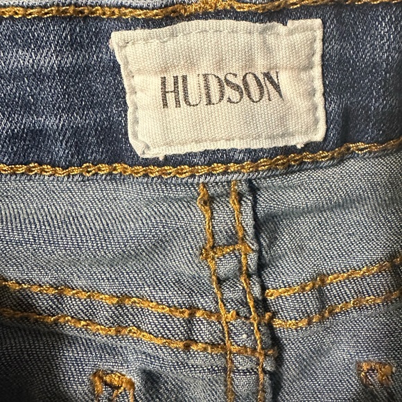 Hudson Girls Denim Side Zipper Jean Skirt Size 7 Mini Skirt Denim  Jean Skirt - Picture 4 of 6